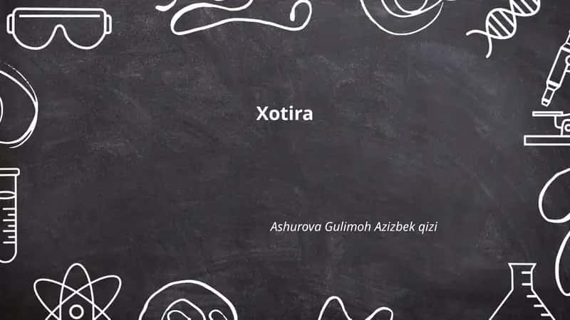 Xotira 1
