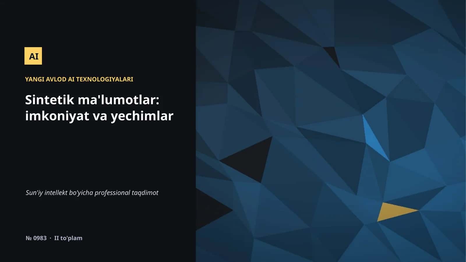 YANGI AVLOD AI TEXNOLOGIYALARI 1