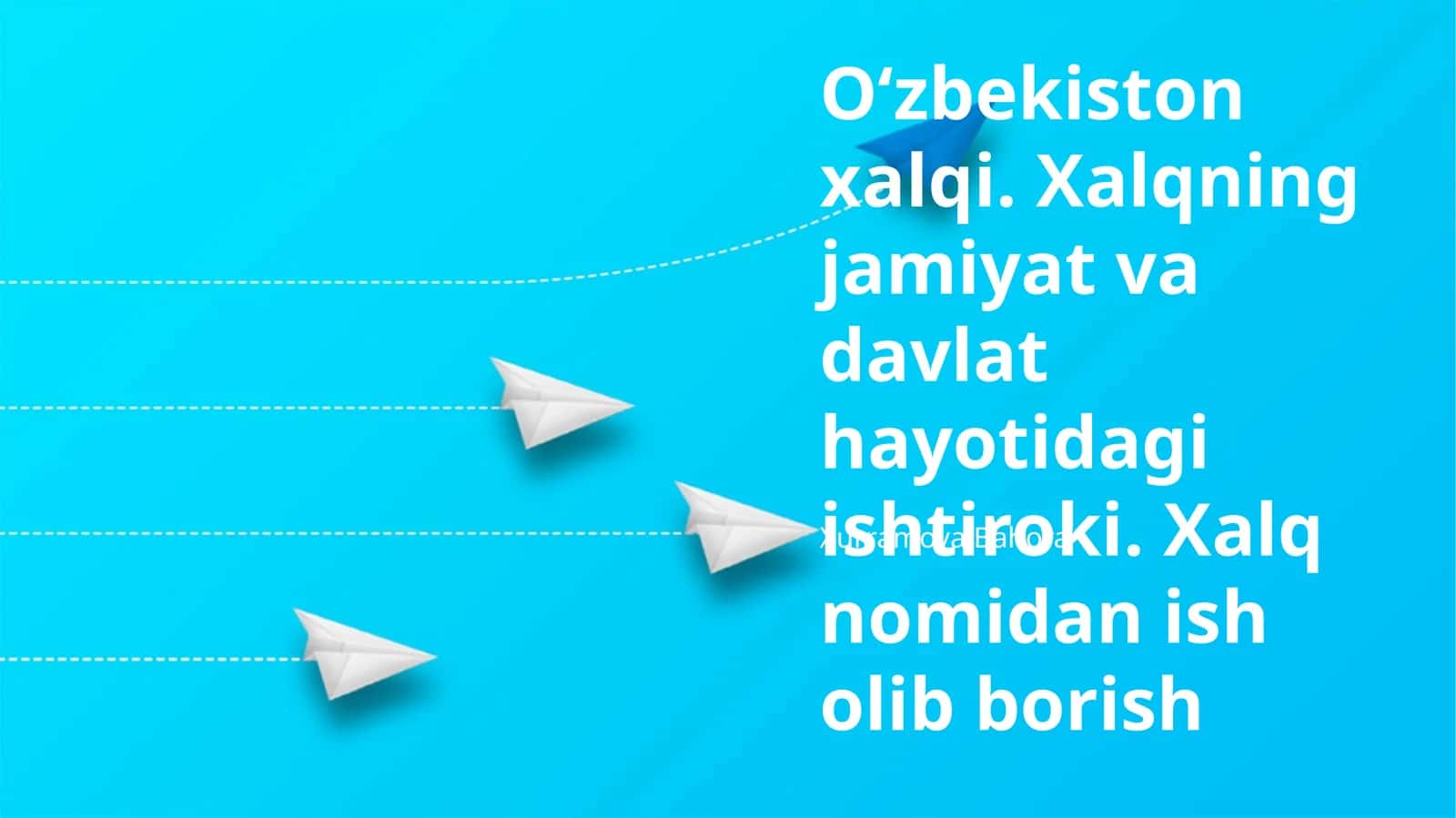 Oʻzbekiston xalqi: jamiyat va davlat hayotidagi ishtiroki 1
