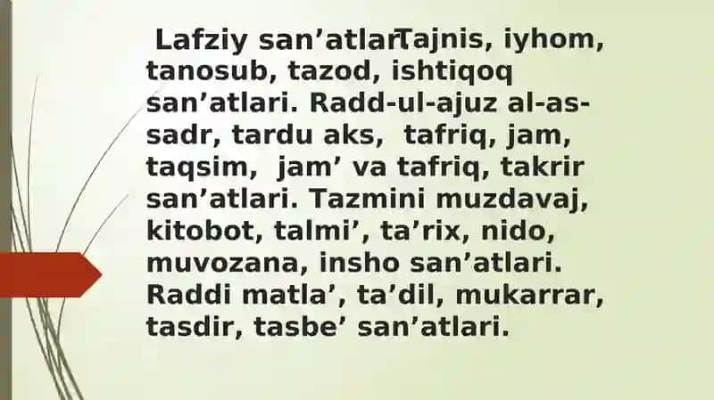 Lafziy san’atlar