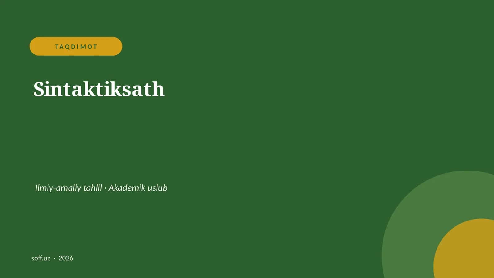 Sintaktiksath 1