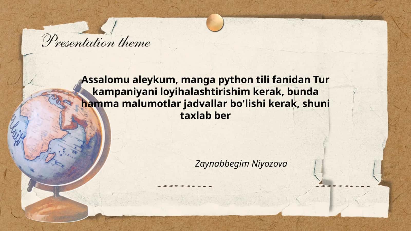 Tur kampaniyani loyihalashtirish 1