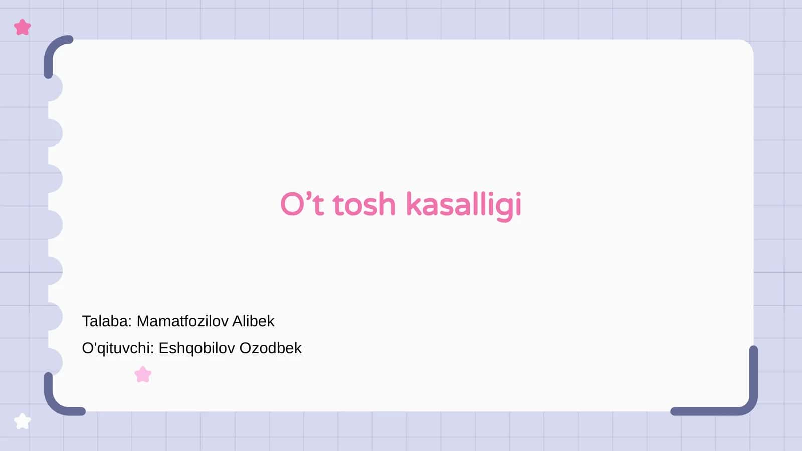 O’t tosh kasalligi 1