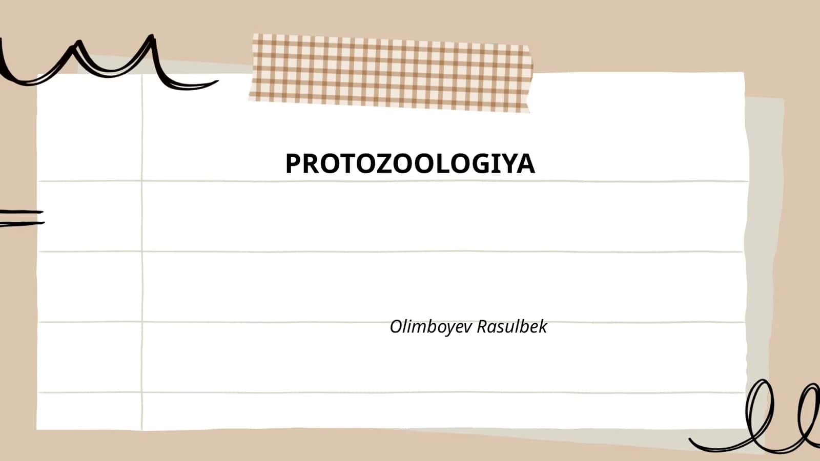 PROTOZOOLOGIYA 1