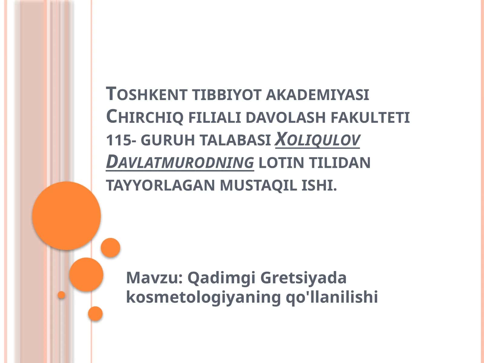 Qadimgi Gretsiya kosmetologiyaning qo'llanilishi 1