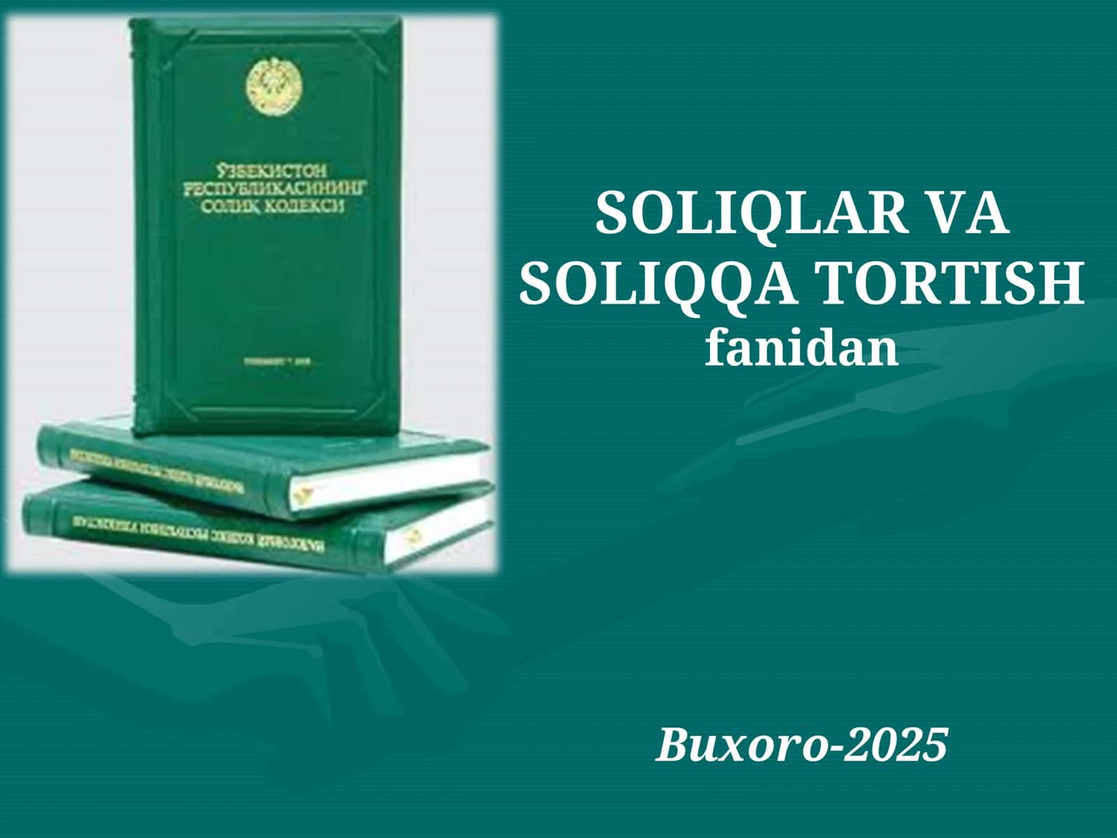 jismoniy shaxslardan olinadigan daromad solig'i 1