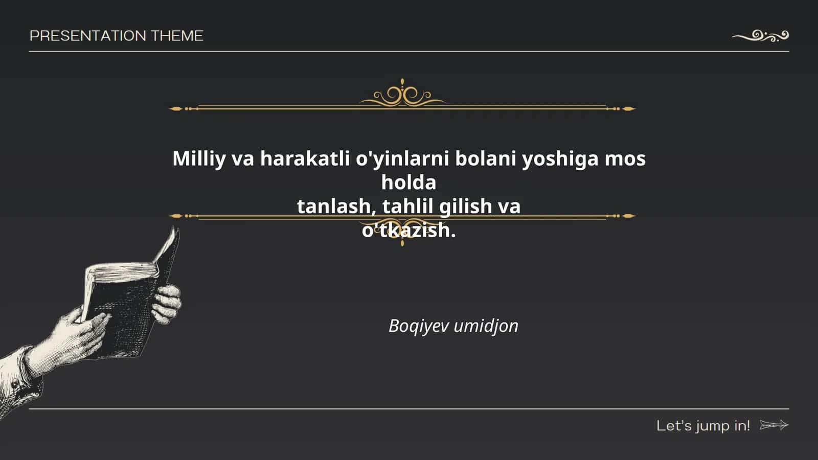 Yoshga mos o'yinlar konsepsiyasi 1