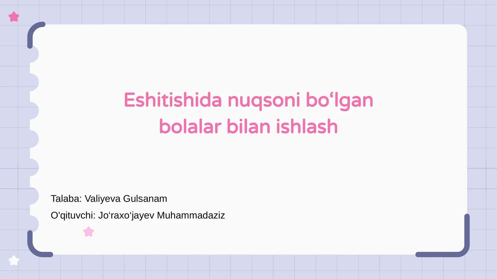 Ishlash Eshitishida Nuqsoni Bo‘lgan Bolalar Bilan 1