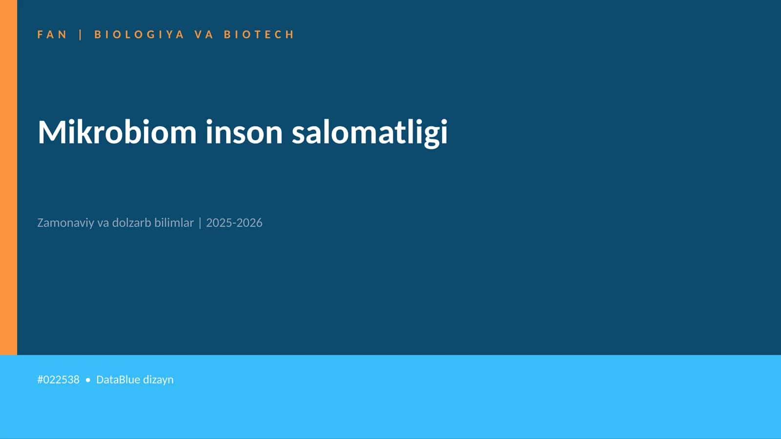 Mikrobiom inson salomatligi 1