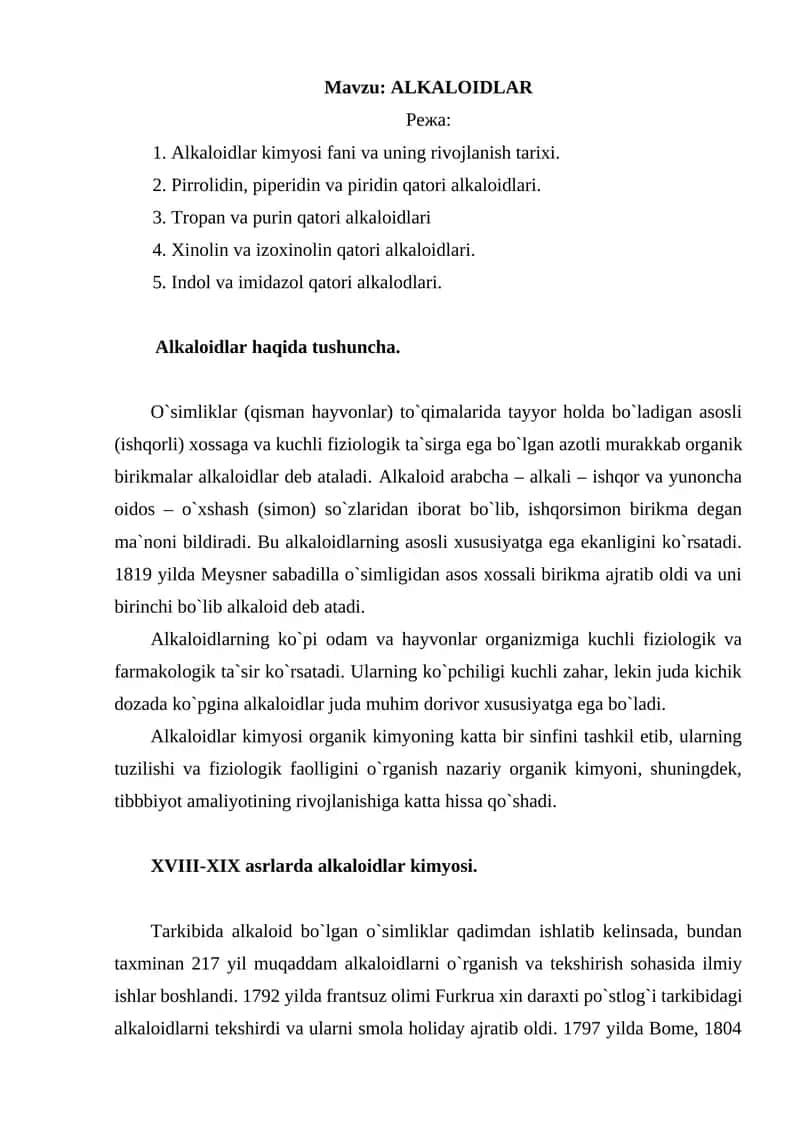 ALKALOIDLAR 1