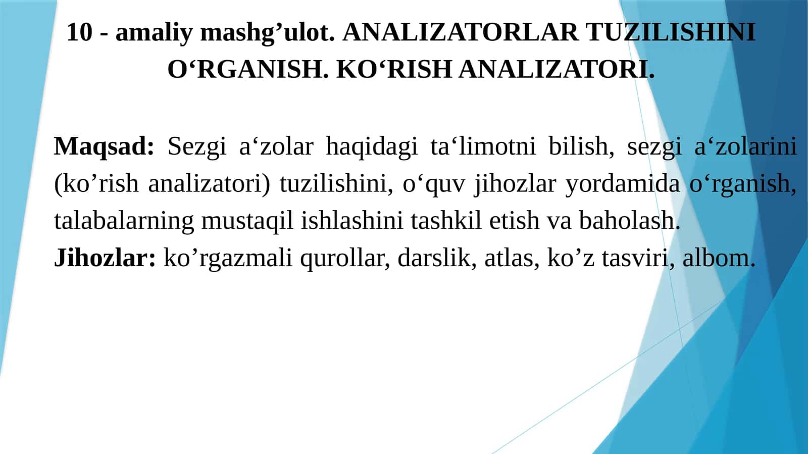 Ko‘rish analizatori 1