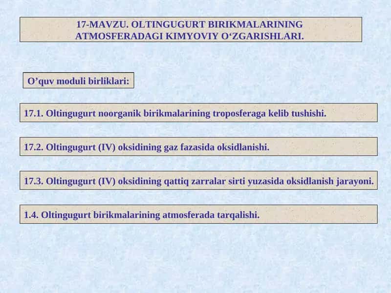 Oltingugurtning noorganik birikmalari 1