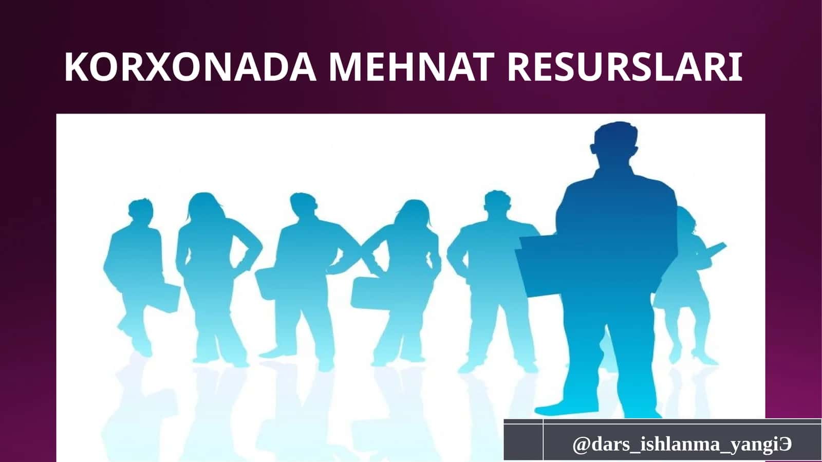 MEHNAT RESURSLARI 1