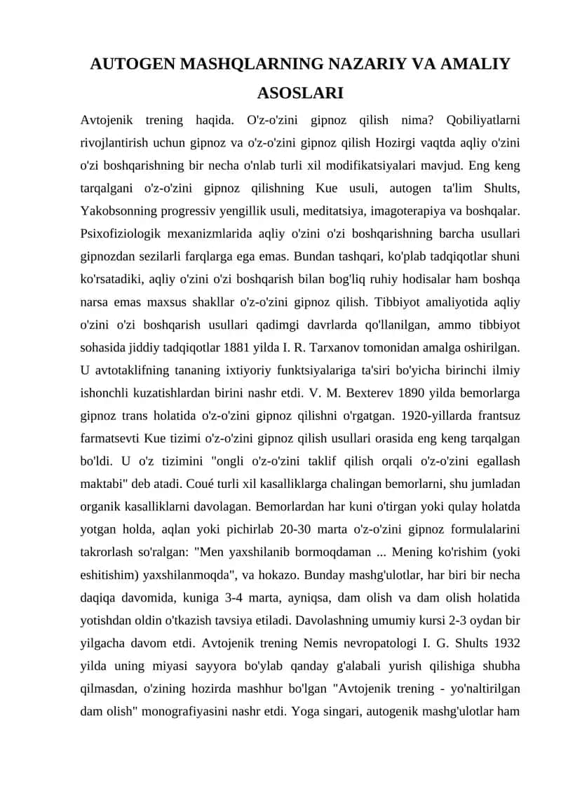 AUTOGEN MASHQLARNING NAZARIY VA AMALIY ASOSLARI 1