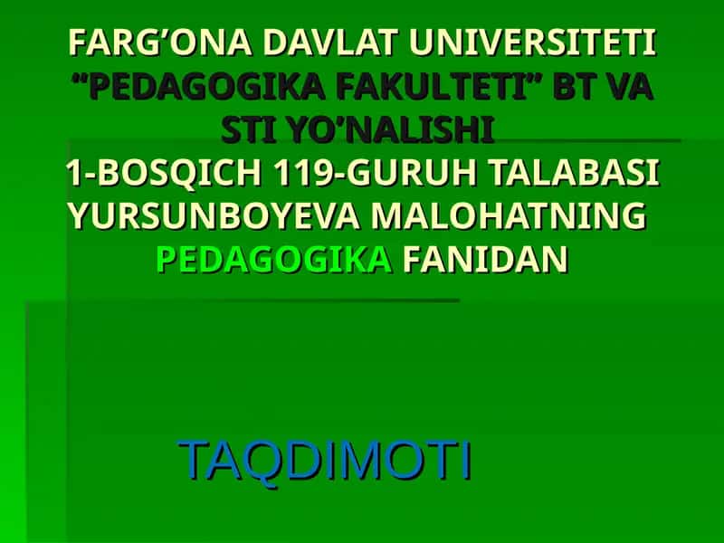 Ahmad Yassaviy Haqida Taqdimot 1