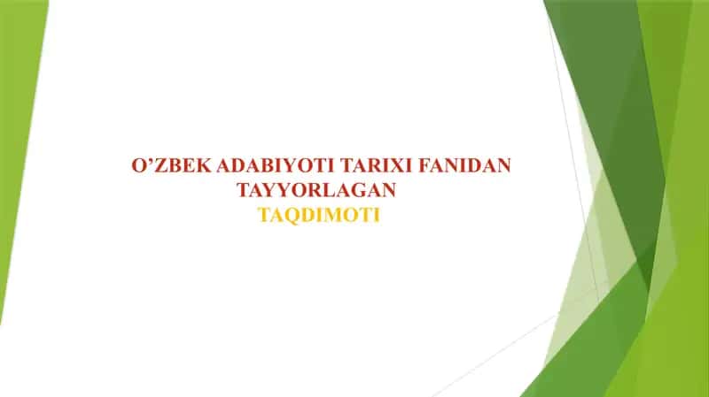 TURKISTONDA XIX ASR OXIRLARIDA MILLIY UYG’ONISH JARAYONLARI 1