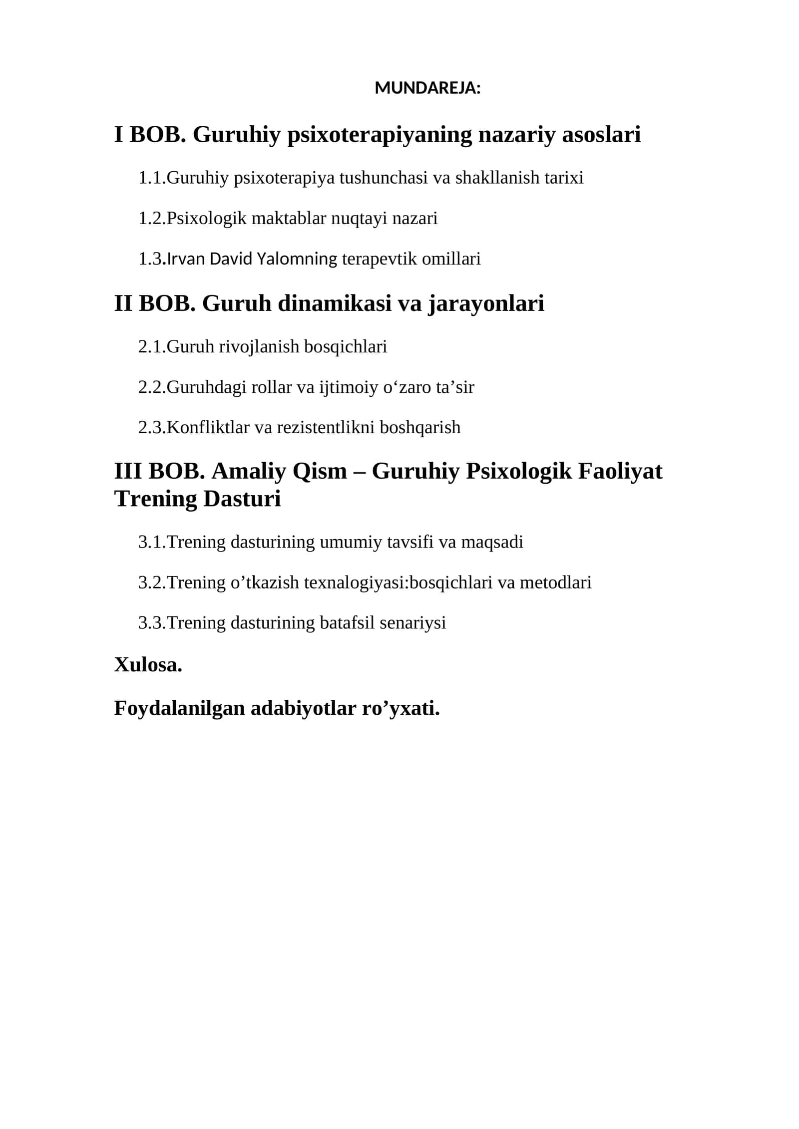 Guruhiy psixoterapiyaning nazariy asoslari 1