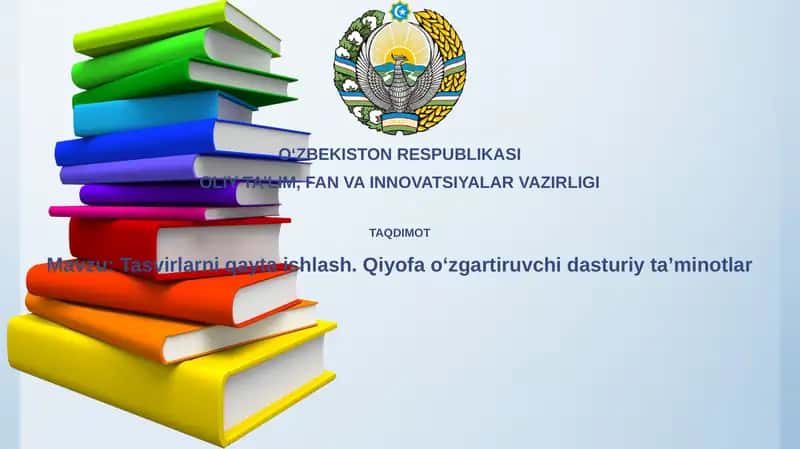 Tasvirlarni qayta ishlash 1