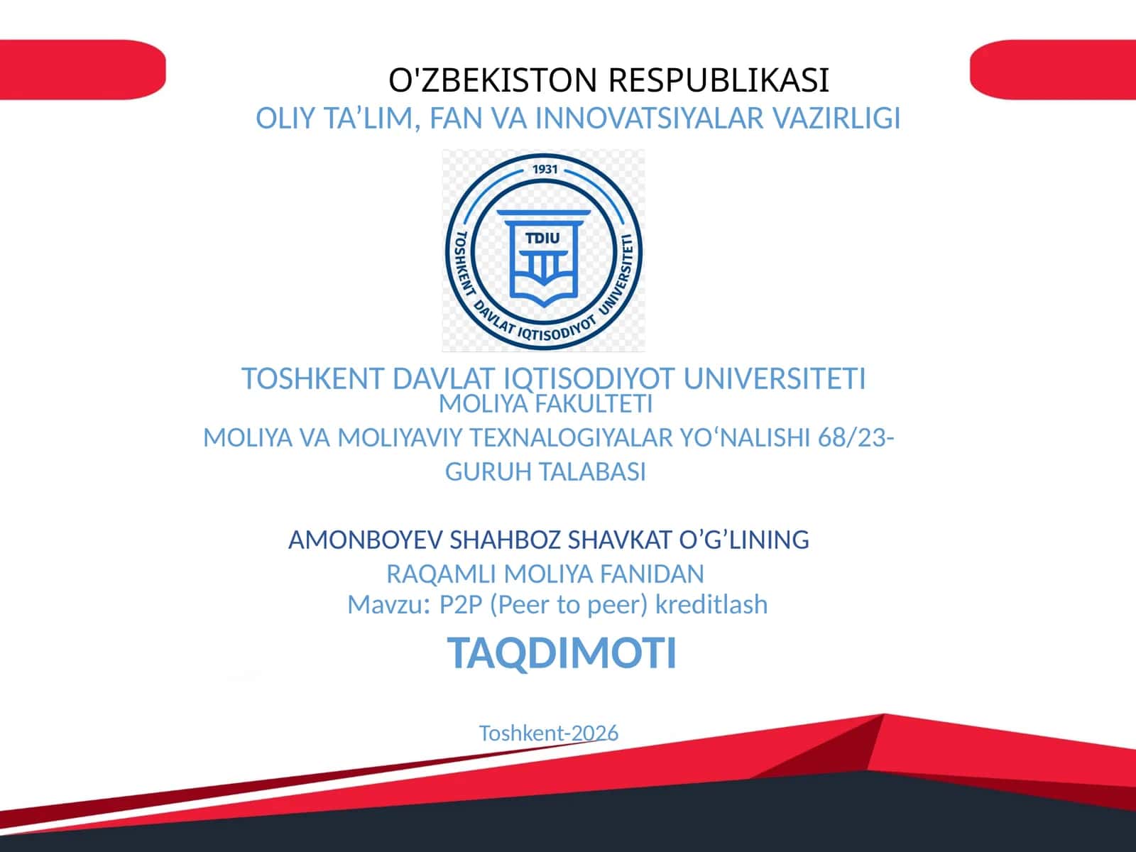 P2P (Peer to peer)kreditlash 1
