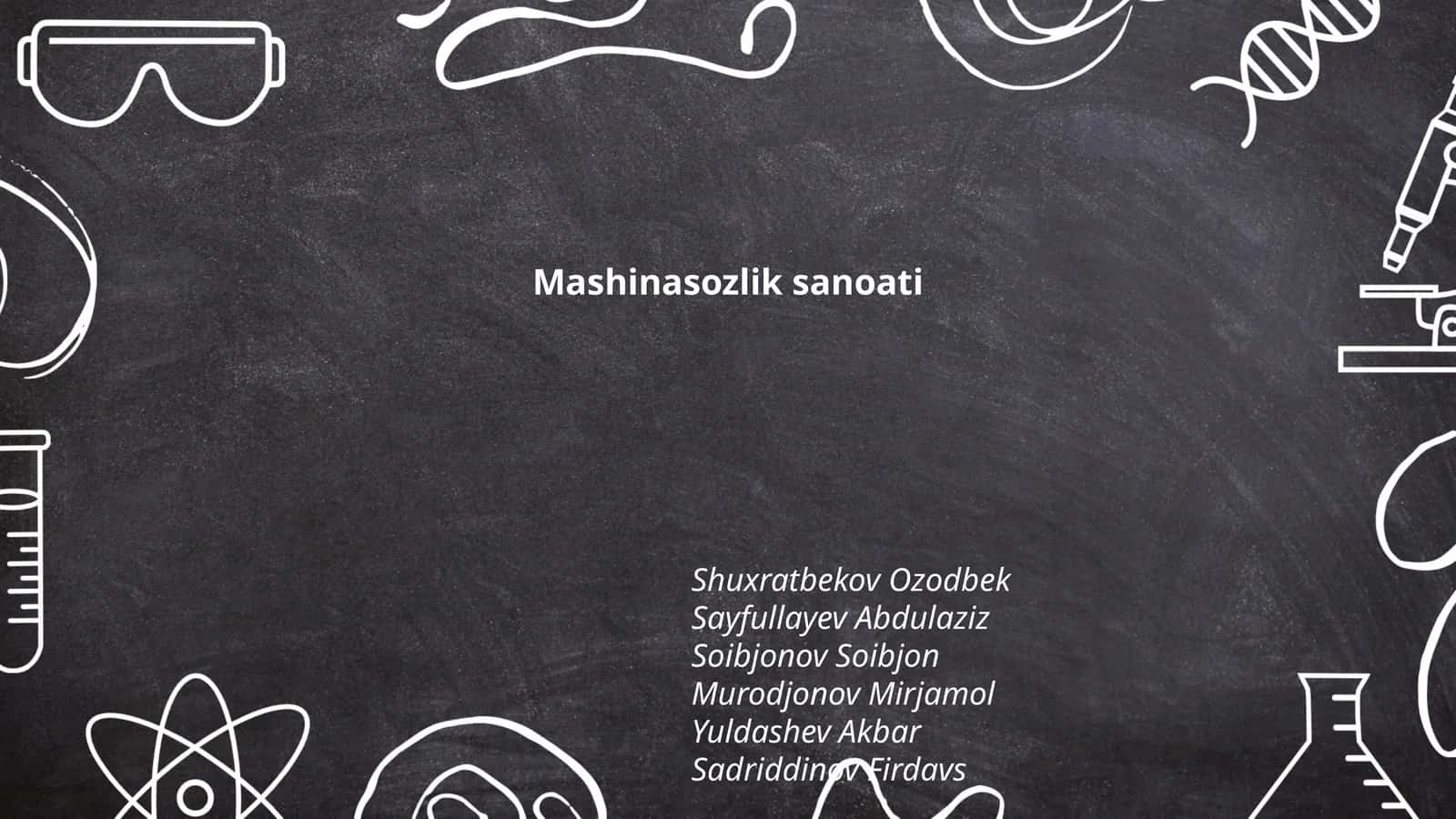 Mashinasozlik sanoati 1