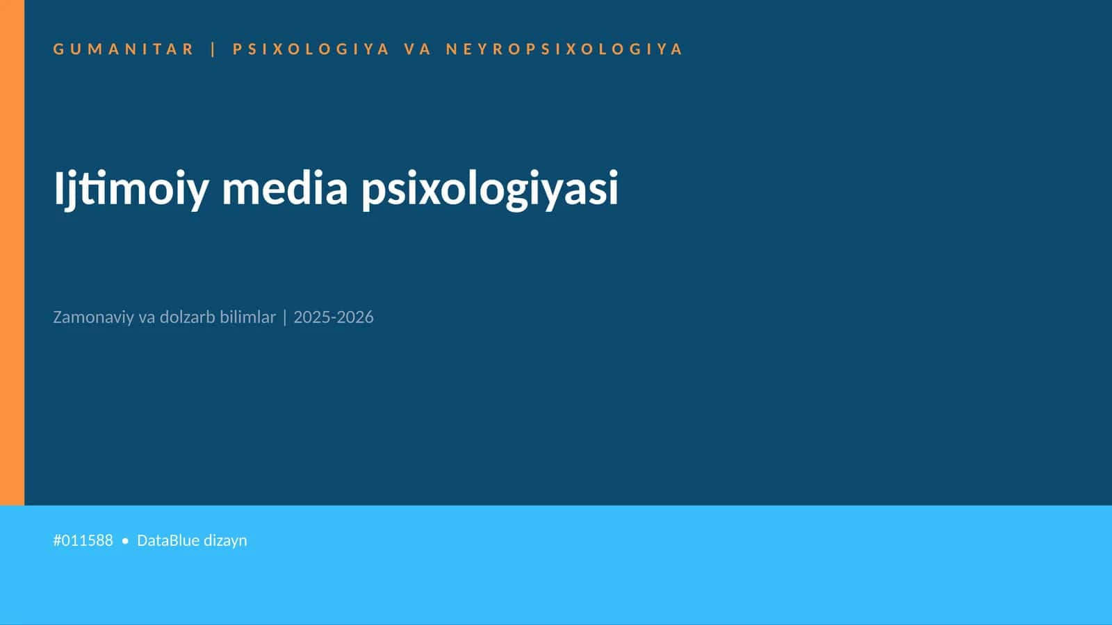 Ijtimoiy media psixologiyasi 1