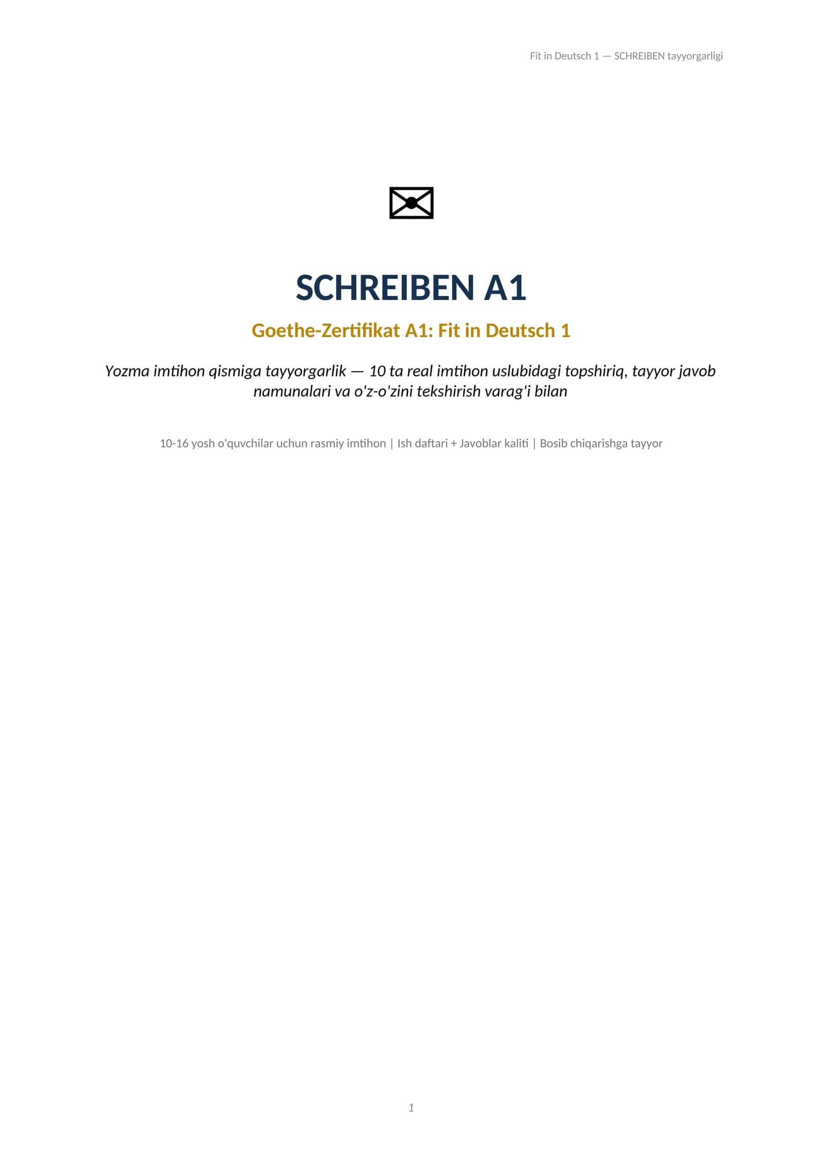 SCHREIBEN A1 1