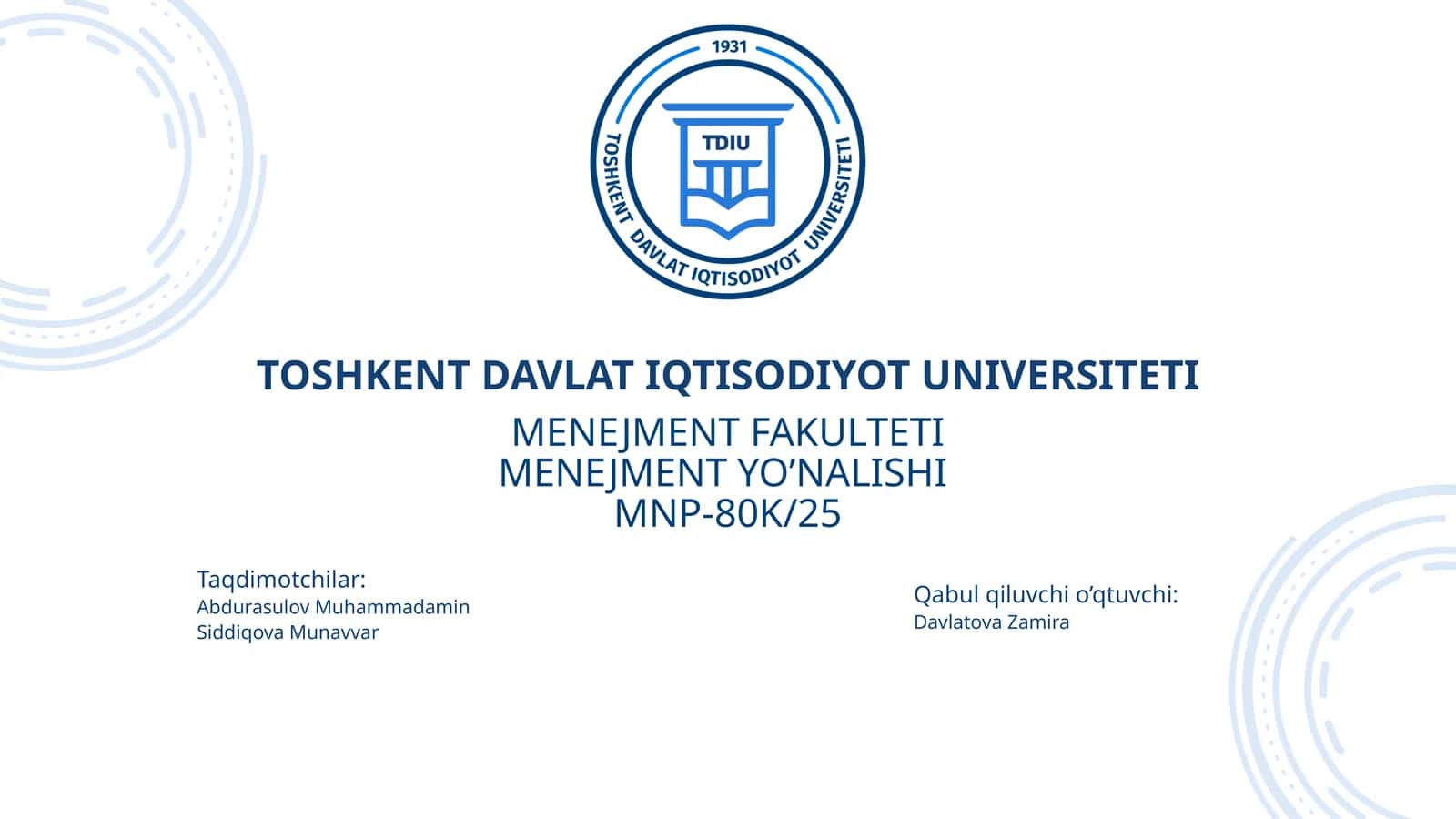 Internet tarmoqlari 1