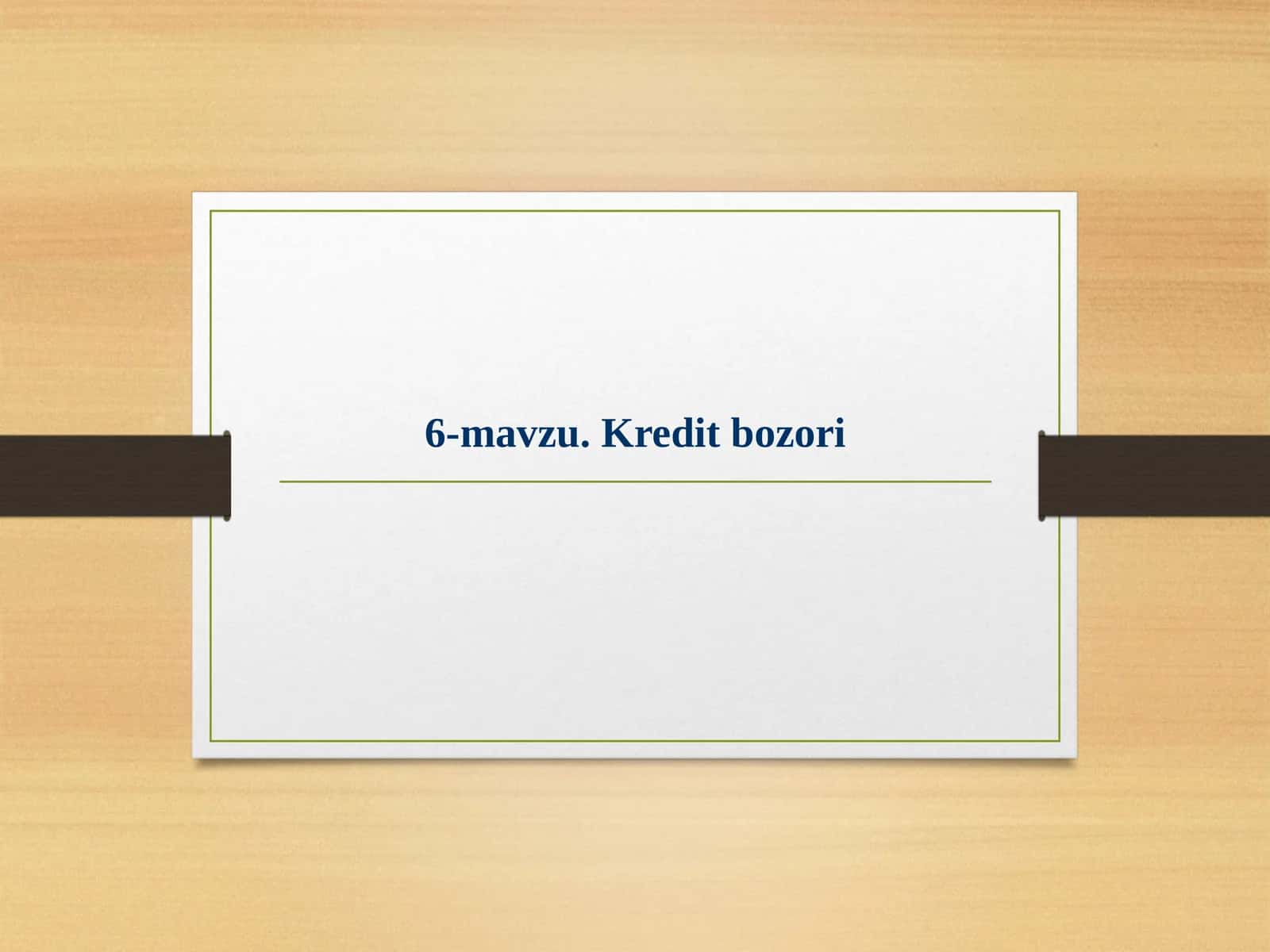 Kreditbozori 1