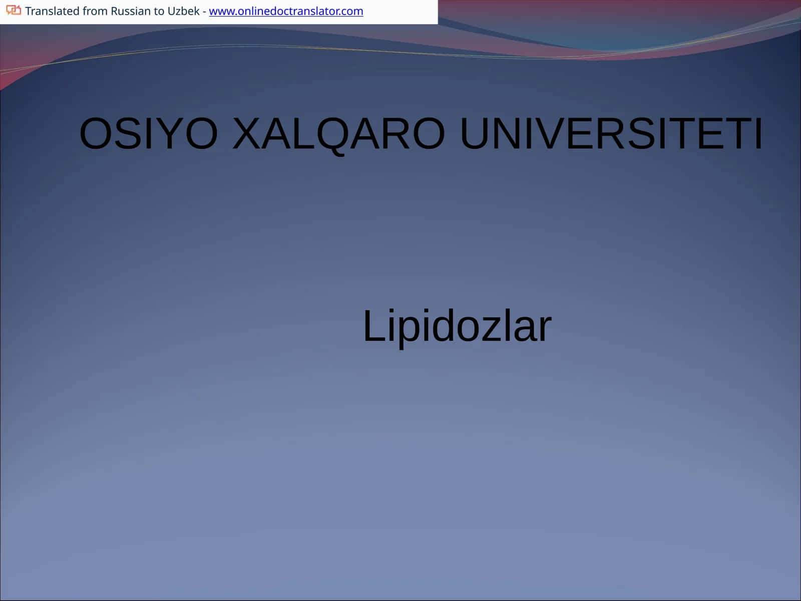 Lipidozlar 1