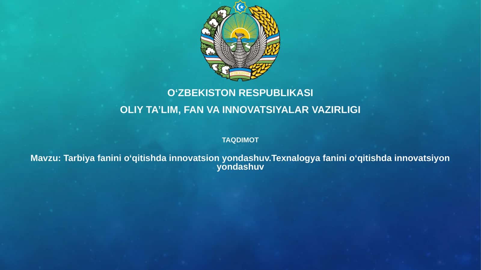 Innovatsion yondashuv tushunchasi 1
