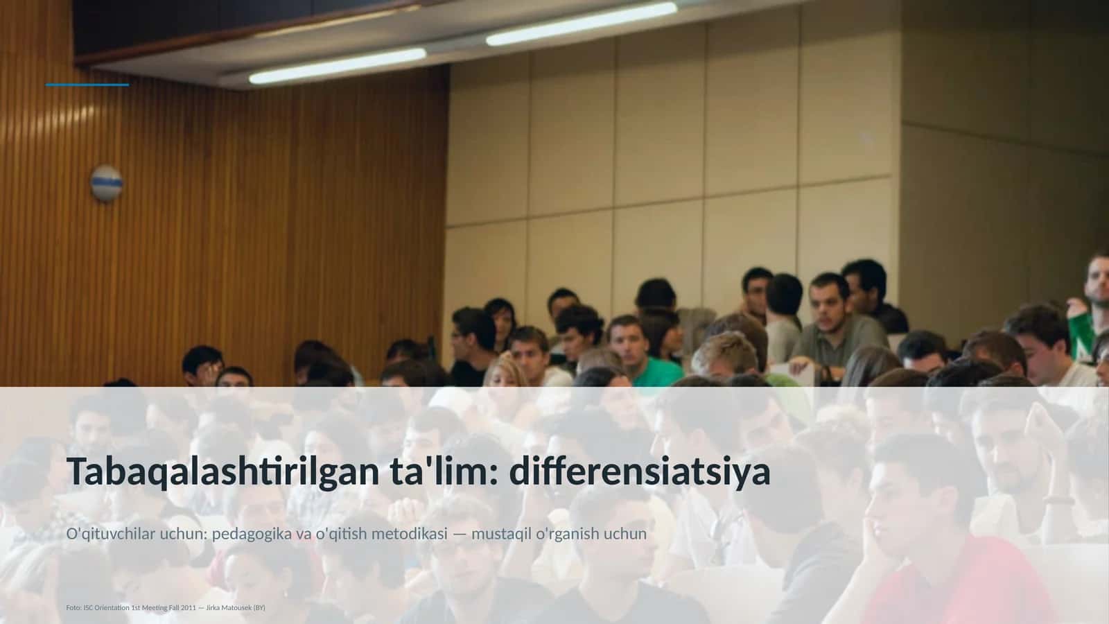 Tabaqalashtirilgan ta'lim: differensiatsiya 1