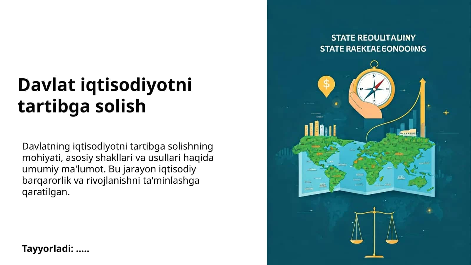Davlat iqtisodiyotni tartibga solish 1