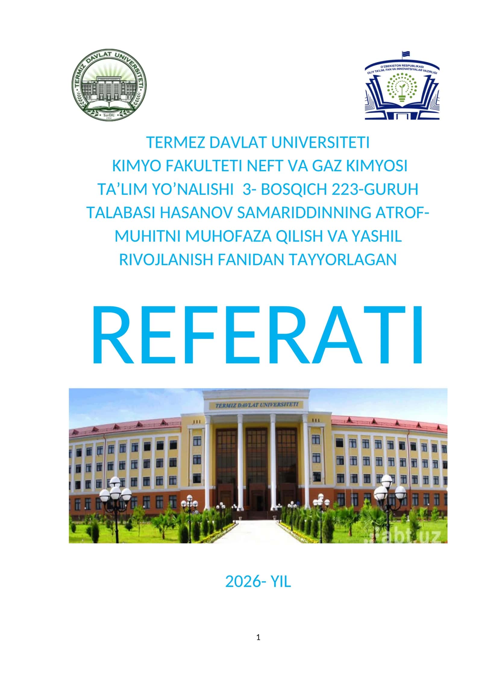 ATMOSFERA TUZILISHI VA AHAMIYATI 1