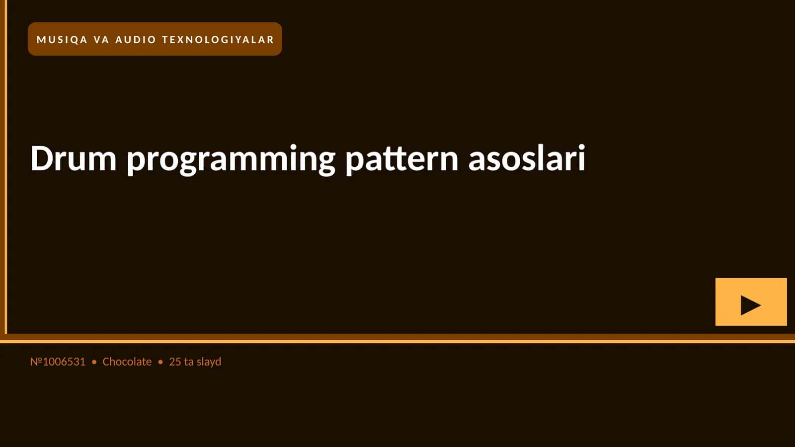 Drum programming pattern asoslari 1