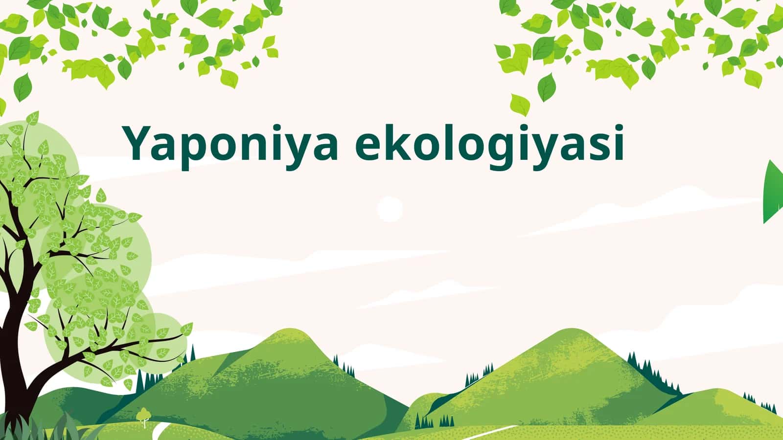 Yaponiya ekologiyasi 1