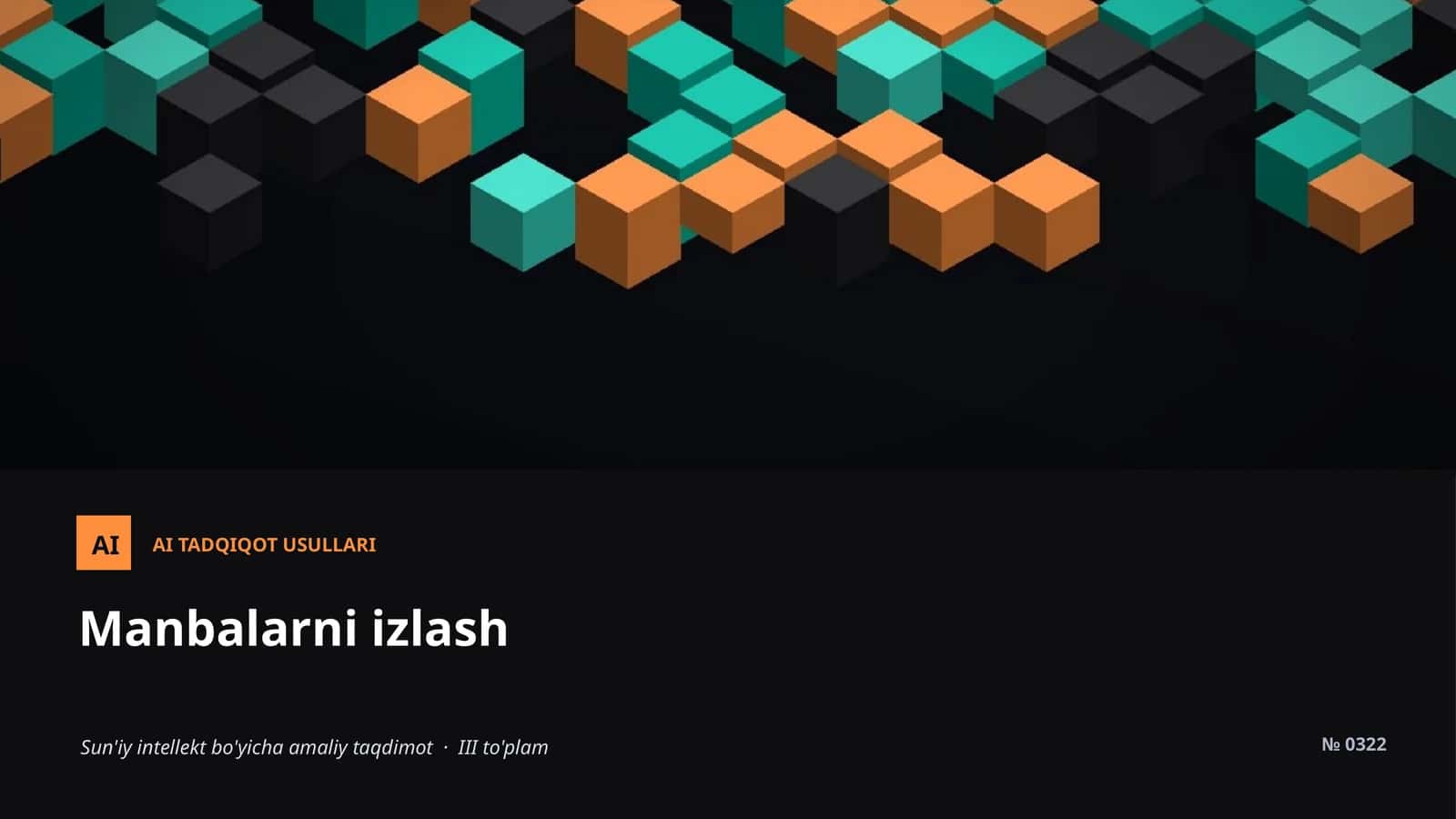 AI TADQIQOT USULLARI 1