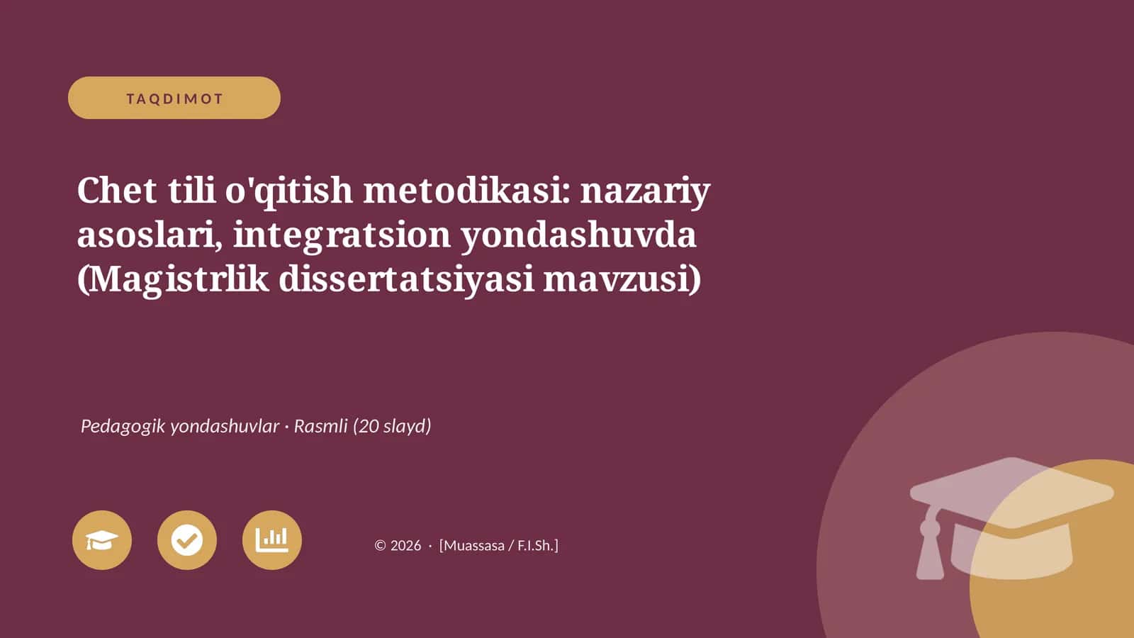 Chet tili o'qitish metodikasi: nazariy asoslari, integratsion yondashuvda 1