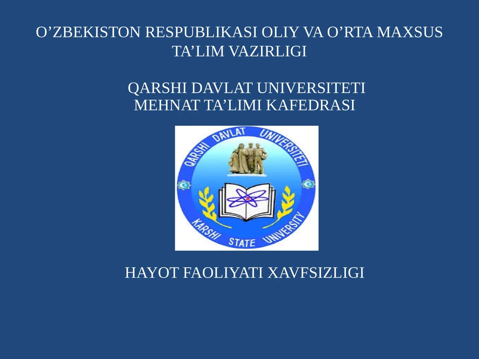 Mehnat ta'limi kafedrasi 1