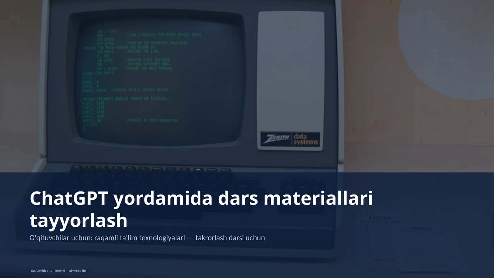 ChatGPT yordamida dars materiallari tayyorlash 1