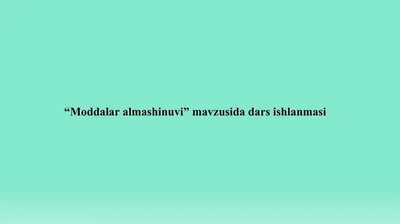 Modal so'zlar darsi 1