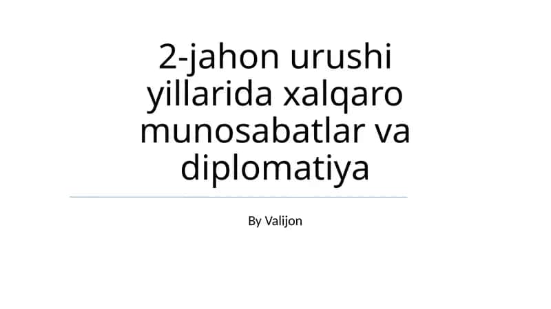 Birlashgan Millatlar Tashkiloti va diplomatiya 1