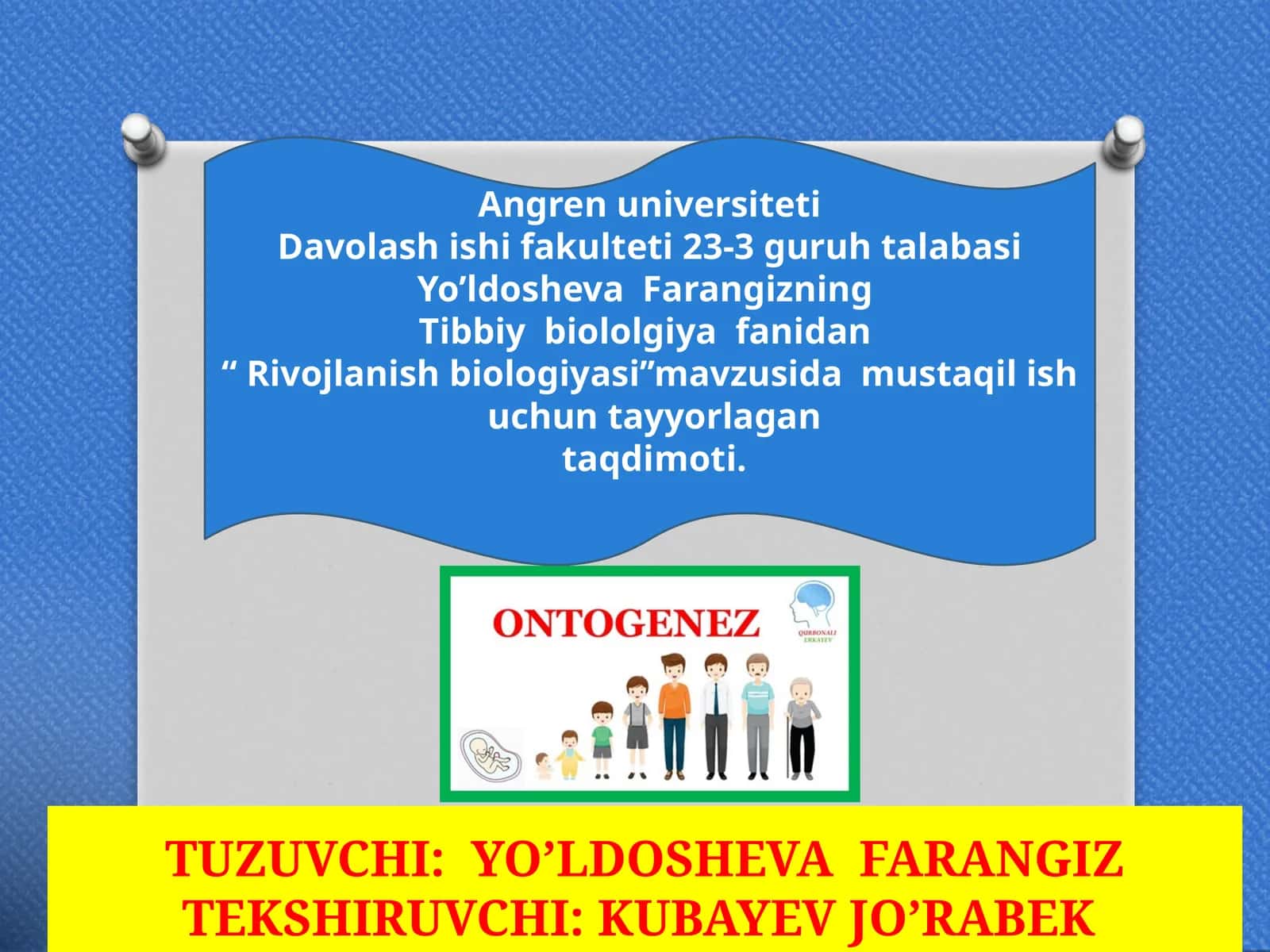 Rivojlanish biologiyasi 1