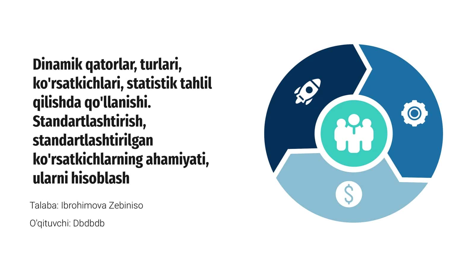 Dinamik qatorlar haqida umumiy ma'lumot 1