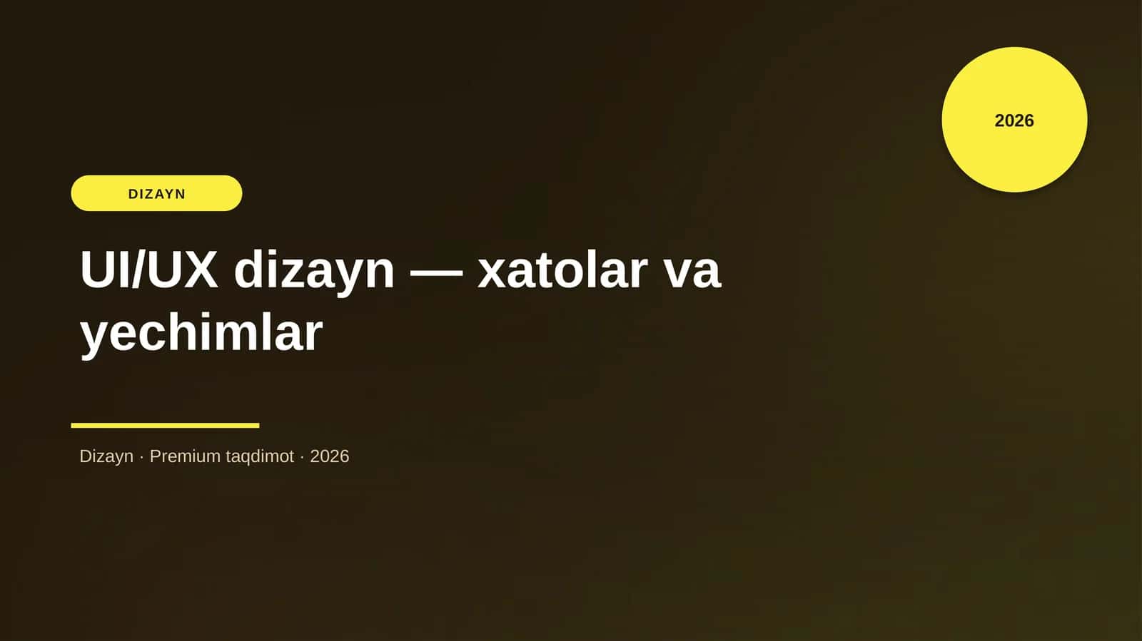 UI/UX dizayn — xatolar va yechimlar 1