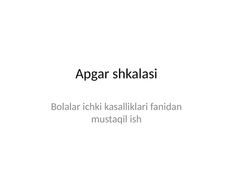 Apgar shkalasi 1