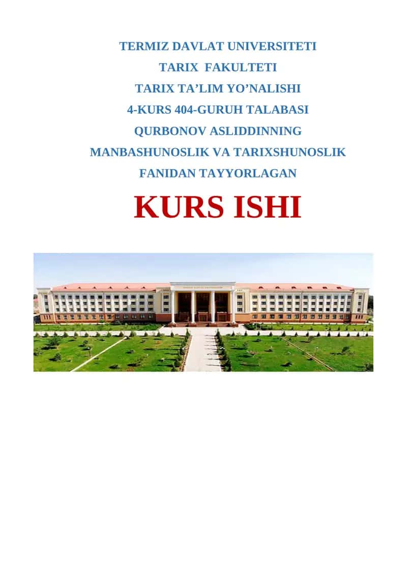 MUSULMON UYG’ONISH DAVRIDAGI TARIXIY ADABIYOTLAR 1