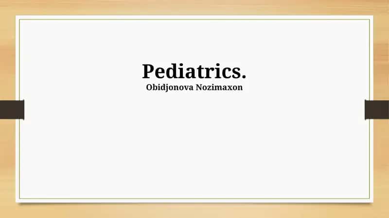 Common Childhood Illnesses and Treatments 1