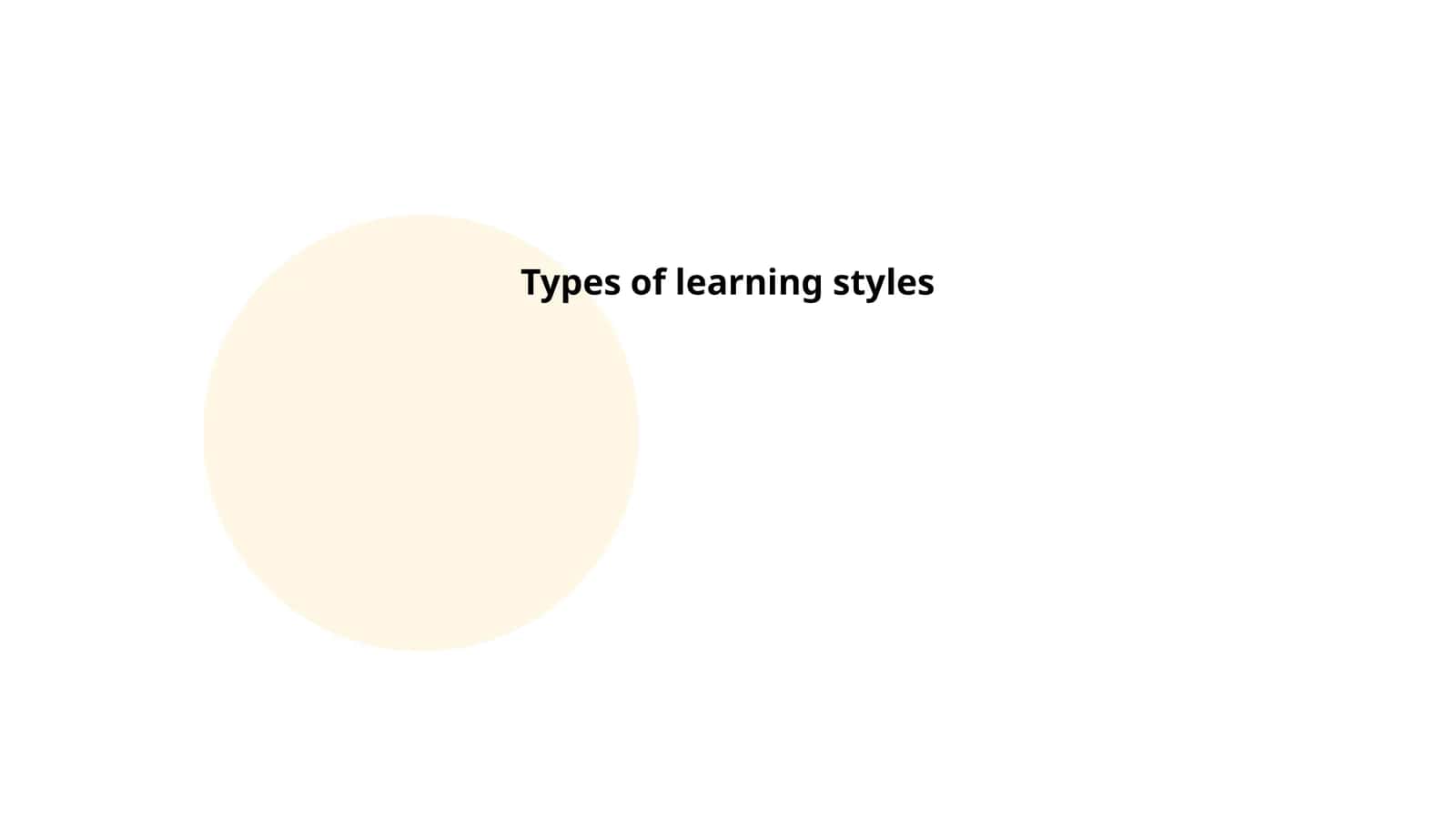 Types of learning styles 1