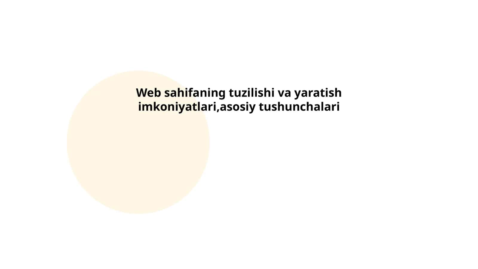 Veb sayt loyihalash jarayonlari 1