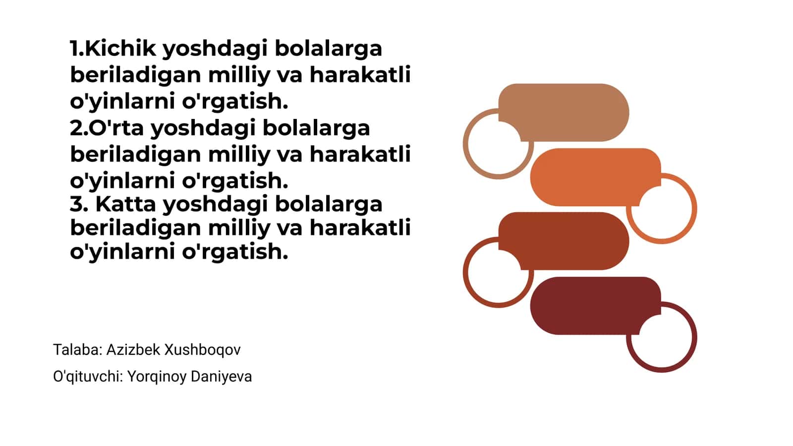 Kichik yoshdagi bolalarga beriladigan milliy va harakatli o'yinlarni o'rgatish 1